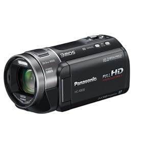 Panasonic X800 Full HD 1920 x 1080p (50p) 3D Ready Camcorder - Black (3MOS Sensor, 23x Intelligent Zoom, SD Card Recording, Leica Dicomar Lens, and Manual Control Ring) 3.0 inch LCD