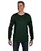 Hanes TAGLESS 6.1 Long Sleeve with Pocket (Pack of 1),Deep Forest,Medium