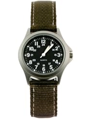 Zanheadgear Nylon Strap Rugged Field Watch (Black/Khaki)