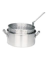 Bayou Classic 1201 10-Qt. Aluminum Fry Pot with Basket - No Lid by 