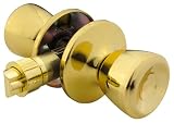 Yale Security Barricade Tulip Entry Knob for Mobile Homes, Polished Brass #100RT-C3-68