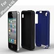 Acase(TM) iPhone 4 and 4S Superleggera PRO Dual Layer Protection (Blue/Black) case (Fits AT&T, Sprint and Verizon iPhone 4 and 4S)