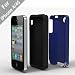 Acase(TM) iPhone 4 and 4S Superleggera PRO Dual Layer Protection (Blue/Black) case (Fits AT&T, Sprint and Verizon iPhone 4 and 4S)