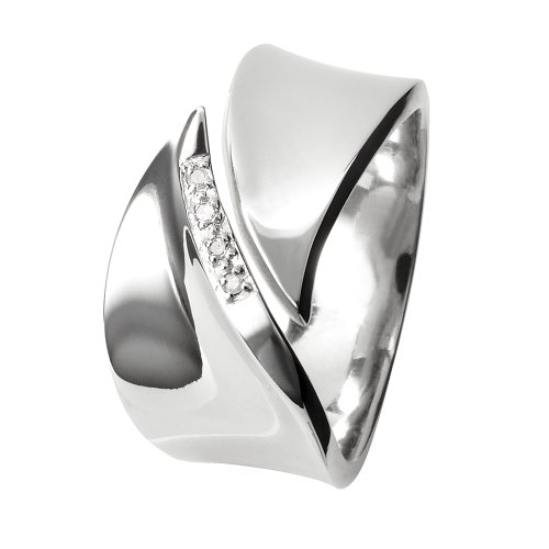 Hot Diamonds Damen-Ring Sterling-Silber 925 Gr. 53 (16.9)  1 Diamant DR076/M Preisvergleich