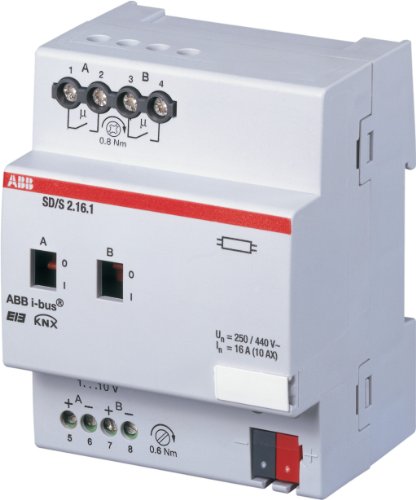 ABB SD/S2.16.1 EIB/KNX Schalt-/Dimmaktor, 16A, REG, 2-fach