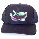 Vintage Tampa Bay Devil Rays Adjustable Snap Back Hat Cap - Black