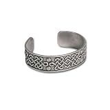 Gemmed Celtic Bangle Bracelet
