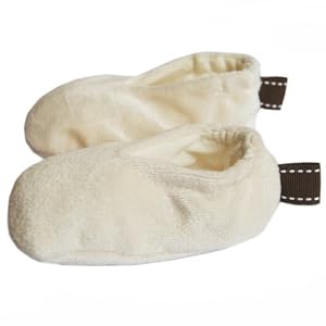 Satsuma Designs Organic Booties Natural, -6 Months