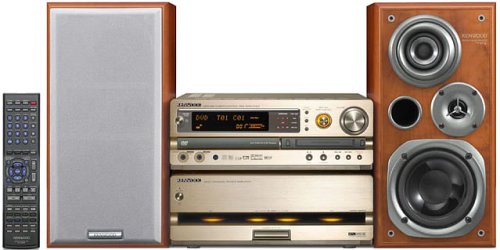 ケンウッド DVD・MDシステムコンポ 2筐体 2スピーカー スピーカーインスピーカーの4ch AX-D7-N