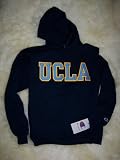Navy Champion UCLA Bruins Hooded Sweatshirt wiith Sky Blue and Gold Stitched Lettering