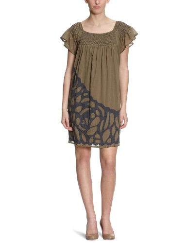 Antik Batik Damen Kleid/ Mini  MAO1DRE, Gr. 42, Gr&uuml;n (kaki) Preisvergleich