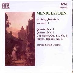 Mendelssohn - String Quartets, Volume 1