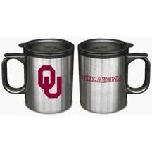 Oklahoma Sooners 13 oz. Stainless Steel Coffee Mug (Set of Two)