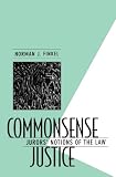 Commonsense Justice: Jurors' Notions of the Law