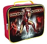 Marvel's Iron Man Boys Soft Lunchbox Lunch Bag Tote RED