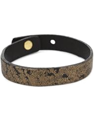 Streets Ahead 1/2" Skinny Crackled Bronze and Black Textured Clean Cuff Bracelet