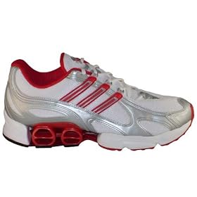 Buy Adidas a3 Axiom White Red Silver Leather Athletic Shoes by adidas