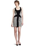 Nicole Miller Womens Combo Scoop Neck Dress