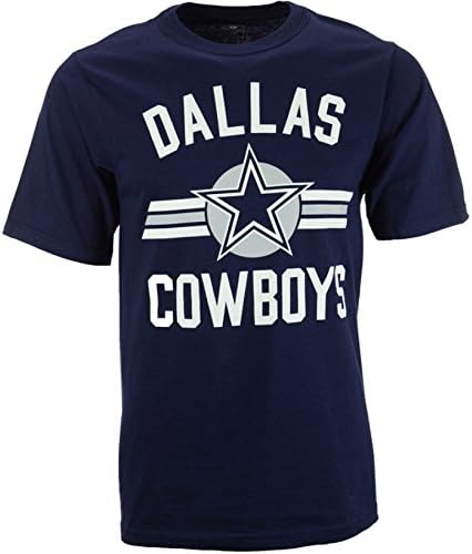 Dallas Cowboys Overtaker NFL Men's T-Shirt (Large, Navy Blue)