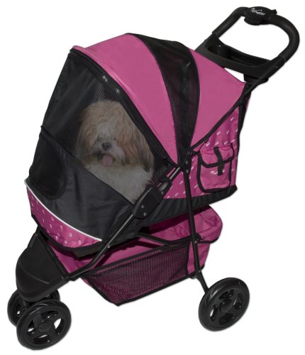 Pet Gear Special Edition Pet Stroller for cats and dogs up to 45-pounds, Raspberry