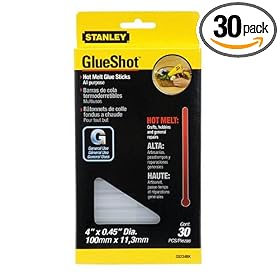 Stanley GS234BK All Purpose Clear Glue Sticks, 30-Pack