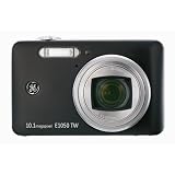 Buy GE E1050TW-BK 10 MP Digital Camera with 5x Optical Zoom and 3.0-Inch Touch-Screen LCD (Black) by General Electric