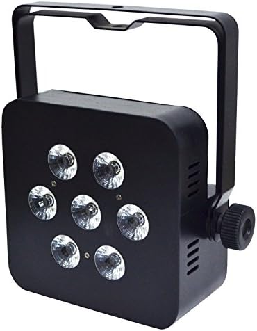 LED Battery Par Can 7*3W RGB 3-in-1 Remote Control Flat Battery Powered LED Par Lights Wash Light