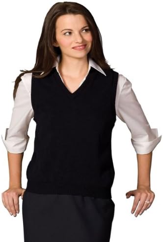 Ed Garments Women's V-Neck Jersey Stitch vest