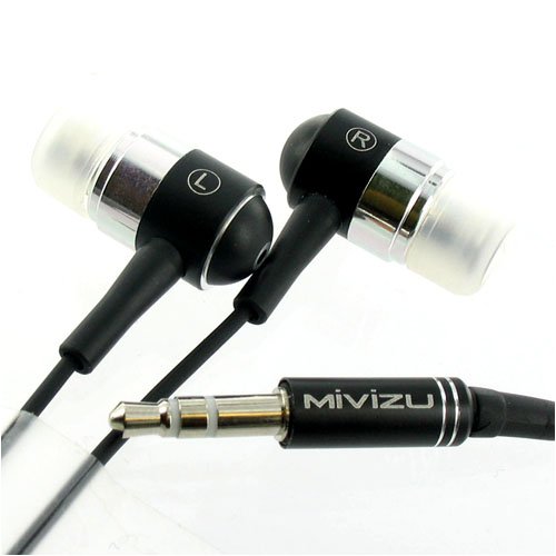 Mivizu Headphones for MP3 Players including Apple iPod Video Classic Nano Touch iPhone Zen Sandisk Sansa Laptop PC Shuffle (Available in 7 Different Colors!)