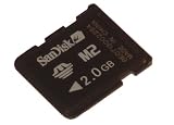 SANDISK SPEICHERKARTE 2GB M2 MEMORY STICK MICRO FÜR SONYERICSSON SONY ERICSSON W880i W880 K800i K800 Z610i Z610 M600i M600 Z530i Z530 Z550i Z550 Z710 Z710i W300i W300 w710i w710
