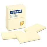 Highland Notes, 3 x 5 Inch, Yellow, 12-Count (6559)