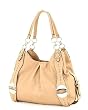 Light Tan Designer Inspired Chain Handle Hobo Handbag