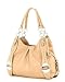 Light Tan Designer Inspired Chain Handle Hobo Handbag