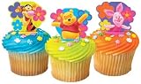 Winnie The Pooh And Friends Flowers Cupcake Pics 12 Pack