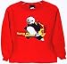 Kung Fu Panda I'm A Kung Fu Warrior Red Long Sleeve T-shirt for Boys