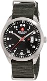 Swiss Military Calibre Men's 06-4T1-04-007T6 Trooper Green Canvas 24-Hour Date Watch