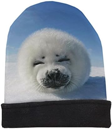 CHIC Women Men Winter Fashion Snow Furry Cute Seal Beanies Hip Hop Hat