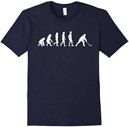 Men's Evolution Hockey shirts - Gifts Funny T Shirt Large Navy