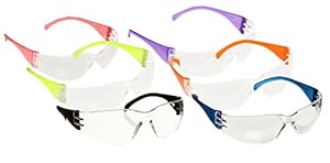 Safety Glasses Intruder Multi Color Clear Lens 12/box