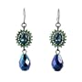 Blue Swarovski Crystal Earrings
