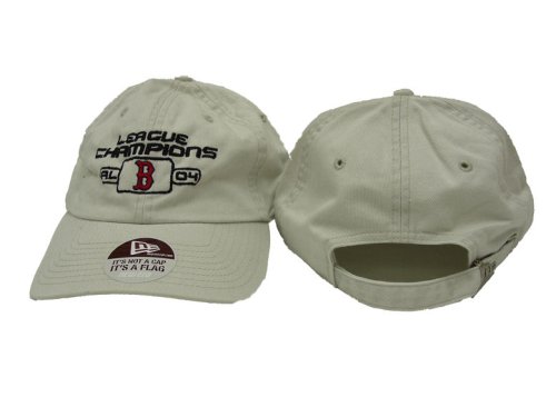 Boston Red Sox MLB Tan with Black League Champions Adult Adjustable Hat / Cap