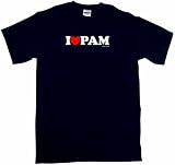I Heart (Love) Pam Women's Regular Fit Tee Shirt in 3 Colors Small thru XXL