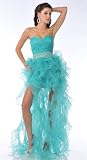Zeilei 7509 Strapless Ruffles Skirt Pageant Prom Dress