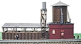 Model Power HO Scale Steam Locomotive Supply Building - Built Up