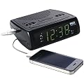 RCA RC107 Dual Wake Clock Radio with 0.9-Inch Green Display
