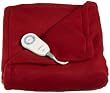 Sunbeam TW8120-030-385 Heated Electric Fleece Throw, Red Brick