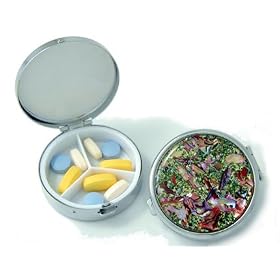 Click here to buy Round Pill Case by Budd Leather.