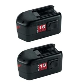 Milwaukee 48-11-2232 Value Pack 18-Volt 2.4 Amp Hour NiCad Slide Style Battery, 2 Pack by Milwaukee