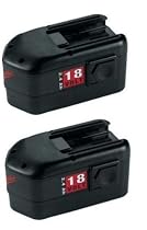 Milwaukee 48-11-2232 Value Pack 18-Volt 2.4 Amp Hour NiCad Slide Style Battery, 2 Pack