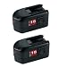 Milwaukee 48-11-2232 Value Pack 18-Volt 2.4 Amp Hour NiCad Slide Style Battery, 2 Pack